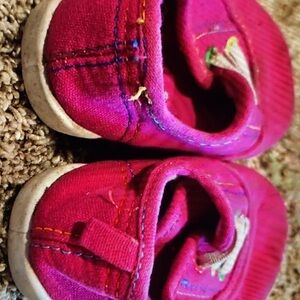 Vibrant design features shoes